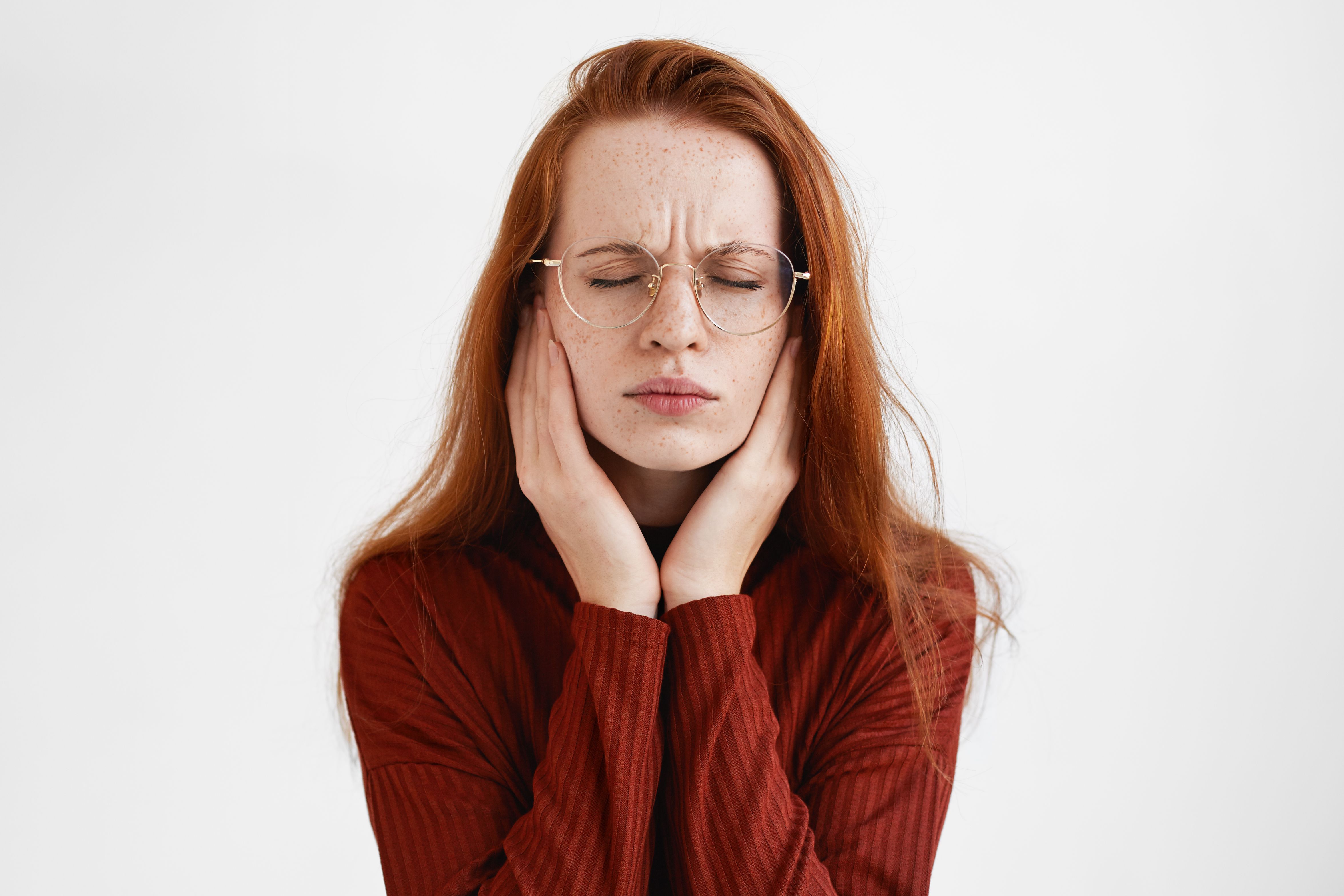 Expressive Lady Posing Studio